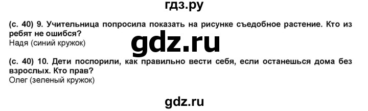 ГДЗ по окружающему миру 2 класс  Плешаков   часть 2 (страница) - 40, Решебник №1 к учебнику 2017