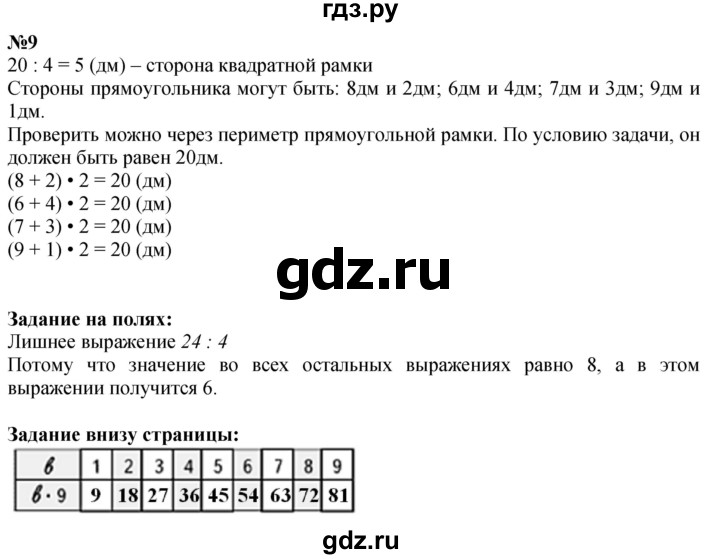 ГДЗ по математике 3 класс  Моро   часть 1, страница - 61, Решебник  к учебнику 2023