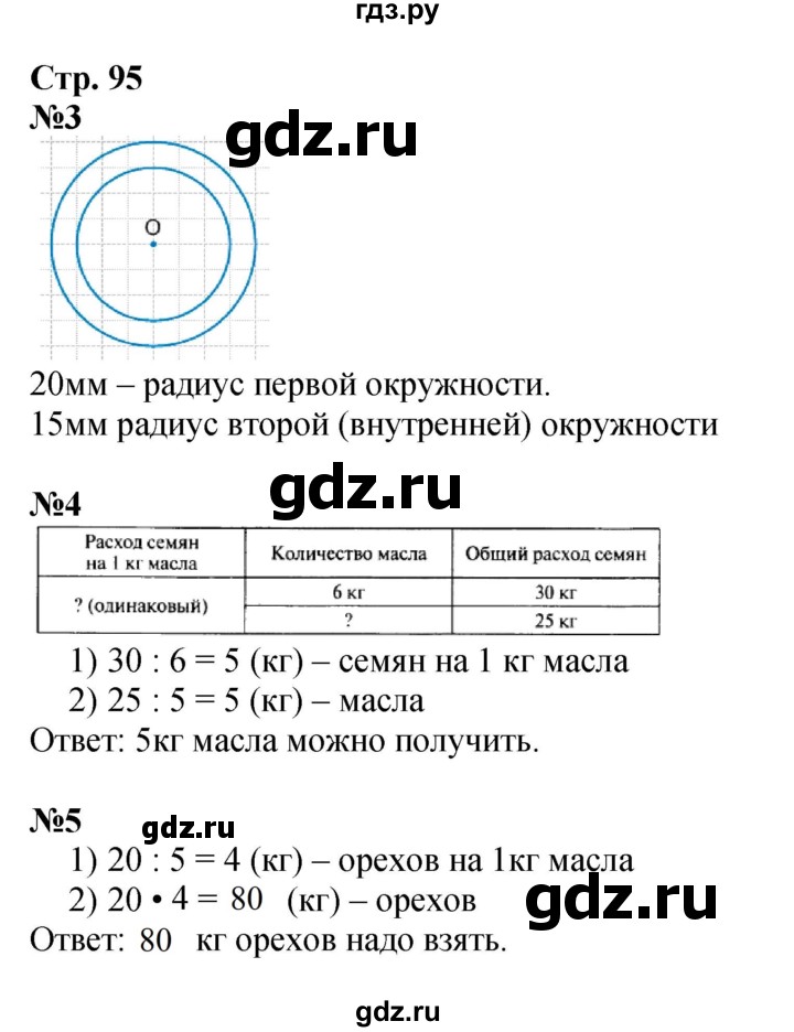 ГДЗ по математике 3 класс  Моро   часть 1, страница - 95, Решебник №2 1 учебнику 2015