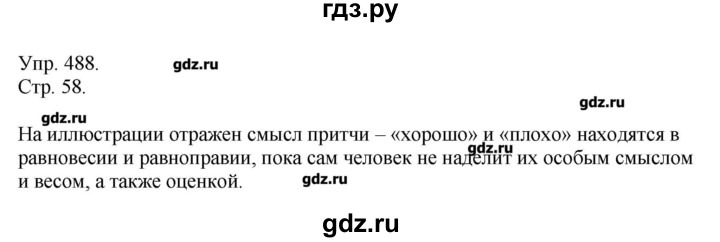 ГДЗ по русскому языку 7 класс  Львова   упражнение - 488, Решебник №1