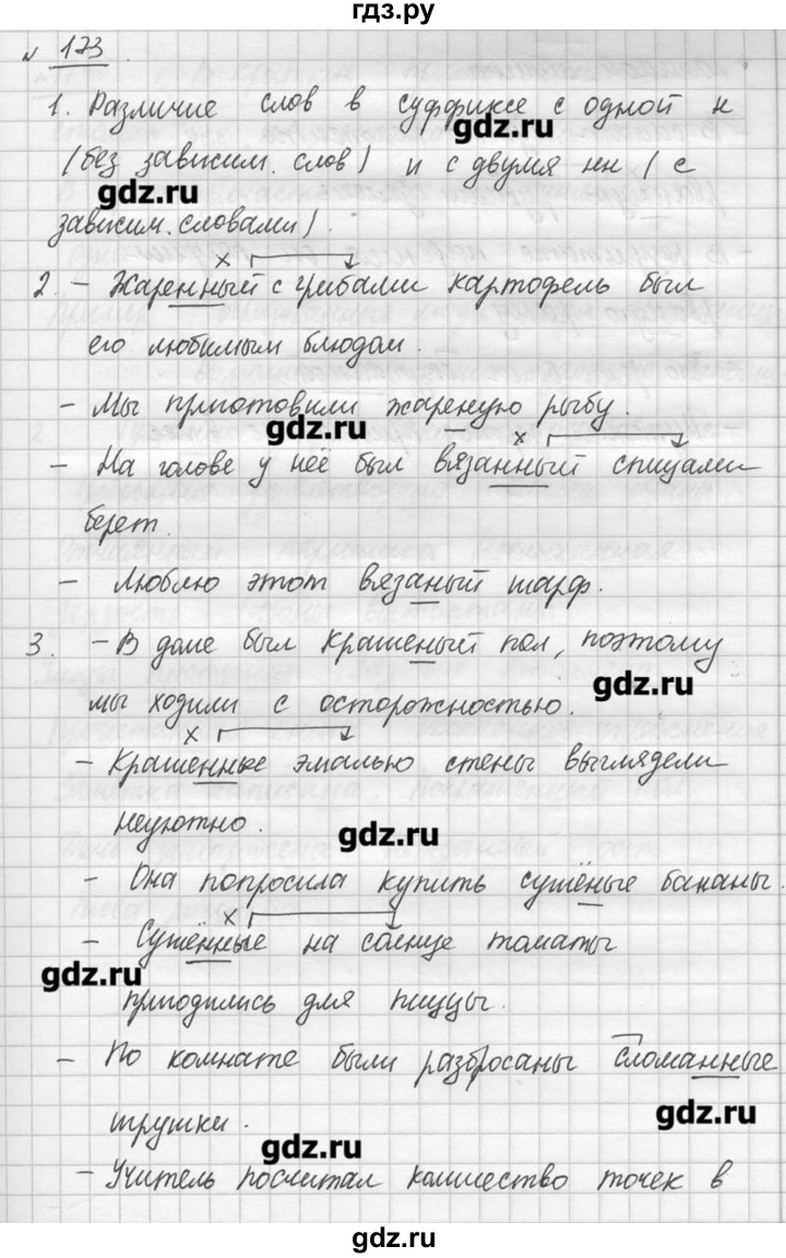 ГДЗ по русскому языку 7 класс  Львова   упражнение - 173, решебник №3