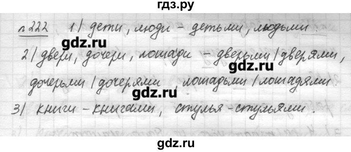 ГДЗ по русскому языку 7 класс  Львова   упражнение - 222, решебник №3