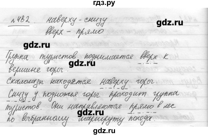 ГДЗ по русскому языку 7 класс  Львова   упражнение - 482, решебник №3
