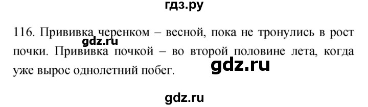 ГДЗ по биологии 6 класс Пасечник рабочая тетрадь Многообразие покрытосеменных растений  номер - 116, Решебник